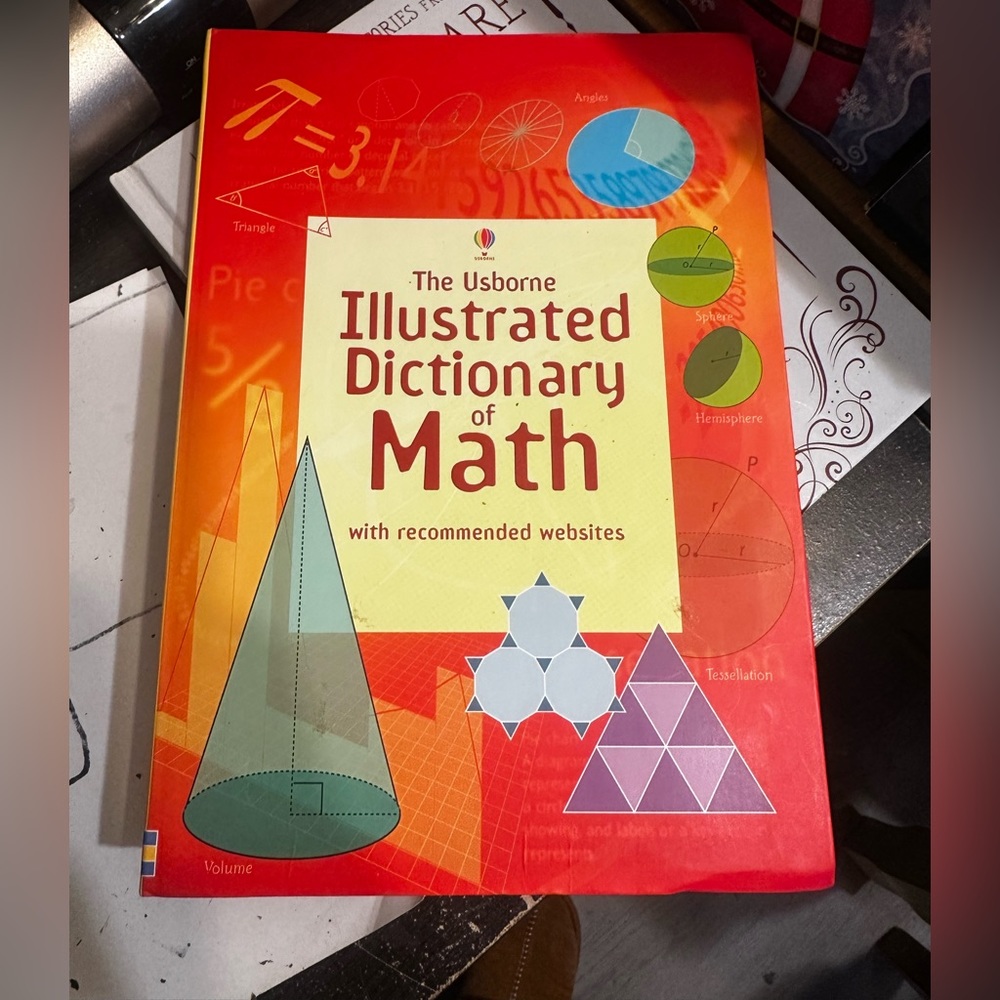 Usborne - Illustrated Math Dictionary/Reference book - Like New